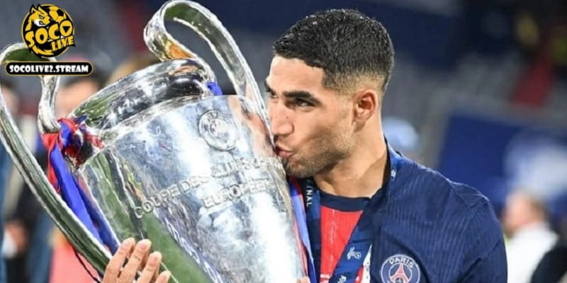 Hakimi đã giúp cho PSG lần đầu tiên vô địch đấu trường Cúp C1 Châu Âu